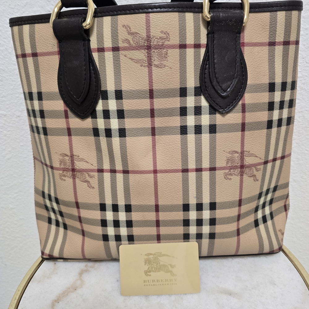 Burberry Beige Checkered Women's Bag